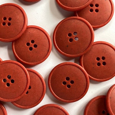 20mm Tomato Red Matt Buttons (L4)_ _ Knit With Me