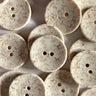 22mm off-white buttons with textured flecked surface (E1) - Knit With Me