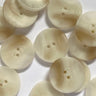 25mm Off White Light Brown Bio resin Buttons (L7) in option at Knit With Me yarn shop