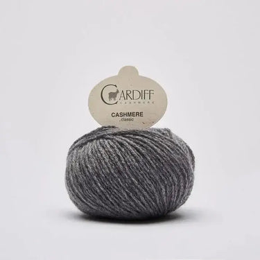 Cardiff Cashmere Classic,Colour: 519 Fumo,Cardiff Cashmere Classic is a 100% pure cashmere hand-knitting yarn which feels like clouds of luxury! Classic can be used for a wide selection of projects ranging from simple accessories to more complicated sweat