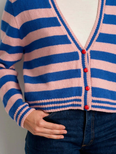 Striped pink and blue sweater from the 52 Weeks of Sweaters collection