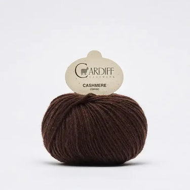 Cardiff Cashmere Classic,Colour: 643 Cacao,Cardiff Cashmere Classic is a 100% pure cashmere hand-knitting yarn which feels like clouds of luxury! Classic can be used for a wide selection of projects ranging from simple accessories to more complicated swea