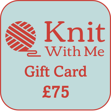 Knit With Me | Gift Card for Yarns, Notions & Classes, Denominations: £75.00, Treat a knitter or crocheter with a Knit With Me gift card! Redeemable online or in-store for yarns, notions, or workshops. Emailed immediately., Knit With Me