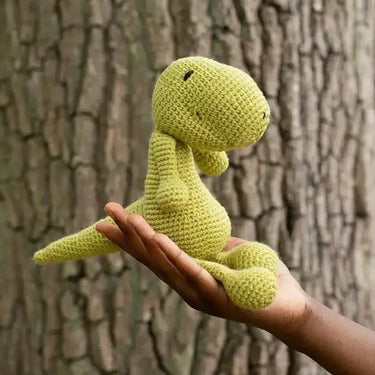 Gregor the T-REX Kit,Crochet Gregor the T-Rex with TOFT’s beginner-friendly kit. Includes wool, hook, stuffing & video tutorials, perfect for dino lovers and crafty gift-givers!