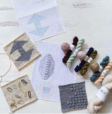 In Person Colourwork: Theory, Technique & Design with Florence Spurling, Saturday 13th April 2024, 10am-1pm, , Knit With Me is very honoured to have the wonderful Florence Spurling offer her Colourwork Theory Workshop here in Richmond. Florence is the des