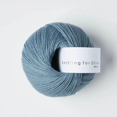 Knitting For Olive | Merino | Fingering Weight, Color: Dusky Dove Blue, Soft, breathable merino wool yarn for ethical knitwear. Fingering weight, non-mulesed & ideal knitting wool UK for layering & outdoor makes, Knit With Me