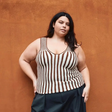 Line Top Kit Featured Pattern by Pernille Larsen as Published by Knitting For Olive The gorgeous Line Top is worked sideways as one continuous piece, back and forth. You start with a provisional cast-on and continue with the right armhole, front, left arm