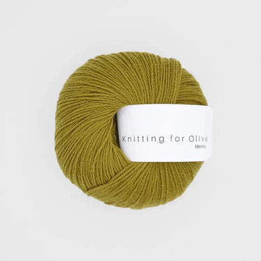 Knitting For Olive Merino yarn - fingering weight wool in olive color, ideal for cozy and functional knitwear in varying weather conditions.