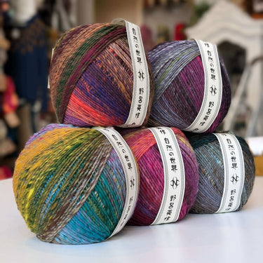 Noro | Ito | Colour Changing Yarn Barrels, colour: Usuki 20, Ito is a slubby, worsted weight yarn. 100% wool yarn wound into BIG 200 gram barrels. Ito from Noro will never stop pleasing with this colour changing yarn., Knit With Me