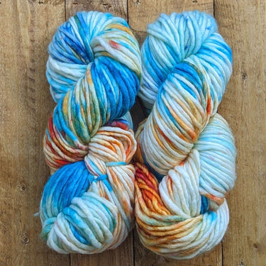 Manos del Uruguay | Franca | Hand Dyed Chunky, Color: Koi, Manos del Uruguay Franca is small batch artisan yarn that is light, lofty and bouncy 100% superwash merino, super chunky single yarn., Knit With Me
