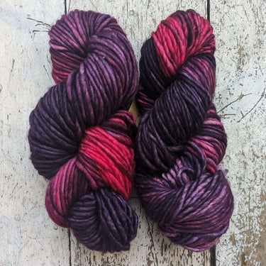 Manos del Uruguay | Franca | Hand Dyed Chunky, Color: Velvet, Manos del Uruguay Franca is small batch artisan yarn that is light, lofty and bouncy 100% superwash merino, super chunky single yarn., Knit With Me