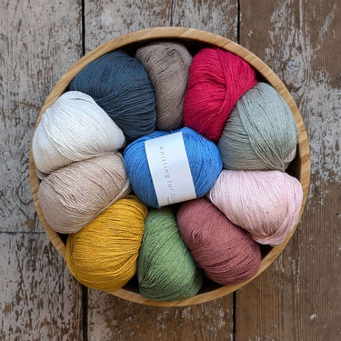 Knitting For Olive Pure Silk,Colour: Sunflower,KFO Pure Silk is the perfect yarn for summer tops but also makes luxurious sweaters when combined KFO Soft Silk Mohair. Pure Silk is made of 100% bourette silk.,Knit With Me