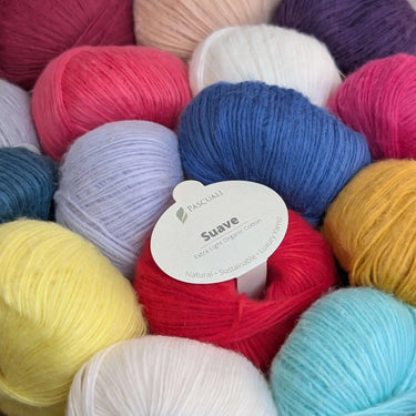 Suave | Pascuali | Cotton that feels like Cashmere, Colour: Beige 52, Organic cotton yarn that feels like cashmere! Suave from Pascuali is a soft alternative yarn for wool allergies or sensitive skin and is vegan-friendly., Knit With Me