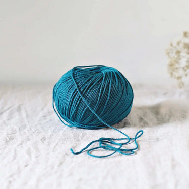 De Rerum Natura | Albertine Yarn | 4 Ply Merino Silk, Color: Libellule, Luxurious 4 ply merino silk yarn—Albertine is soft, drapey & perfect knitting wool UK for lace, baby knits & garments worn next to skin, Knit With Me
