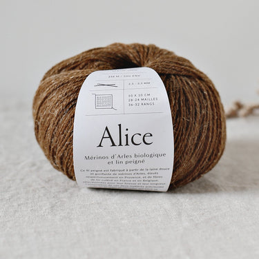 Alice by De Rerum Natura in crème brûlée colour at Knit With Me yarn shop