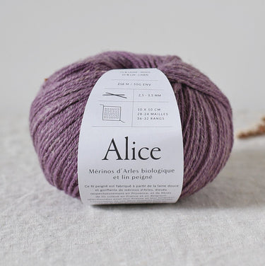 Alice by De Rerum Natura in hortensia colour at Knit With Me yarn shop