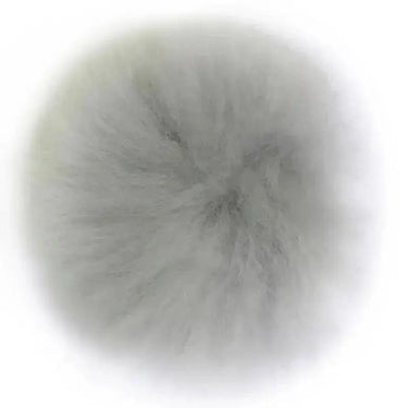 TOFT Alpaca Pom Pom | Ethical Fur for Hats & Scarves, Color: Silver, Add soft, natural luxury to hats with TOFT’s ethical alpaca fur pom poms. No alpacas harmed—just beautifully fluffy and easy to attach., Knit With Me