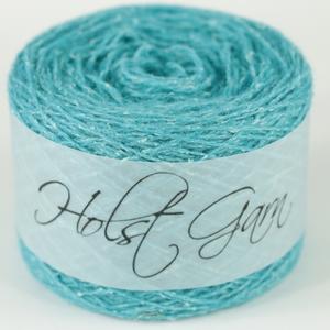 Holst Garn | Tides Yarn | Wool Silk Tweed Blend, Colour: Aqua, Tweed-effect yarn in wool & silk—Tides is soft, drapey & ideal knitting wool UK for garments, lace & crochet. Blooms beautifully after washing., Knit With Me