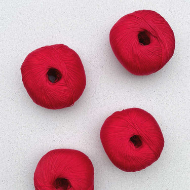 Arctic Pearl by Pascuali, colour: Scarlet 07,Arctic Pearl is a luxurious vegan yarn made from 100% Lyocell (SEACELL). Soft, skin-friendly, eco-conscious & machine washable. Perfect for sensitive skin