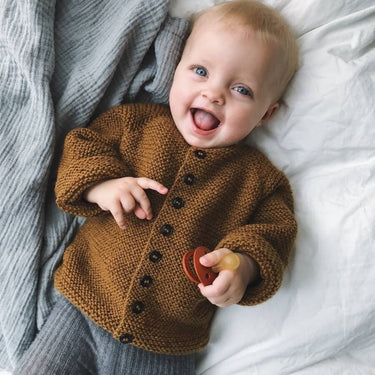 Beginner's Jacket | PetiteKnit | Printed Pattern in option at Knit With Me yarn shop