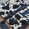 Billie Needle Case | muud premium knitting accessories in Cow print option at Knit With Me yarn shop