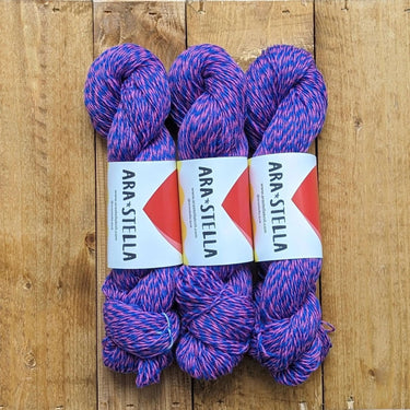 Ara Stella | BonBon | 100% British Lambswool Yarn, Color: Blueberry Swirl, Ara Stella BonBon a soft and durable 100% lambswool yarn, loved by luxury fashion houses. British-spun and hand-twisted in England, perfect for heirloom knits, Knit With Me