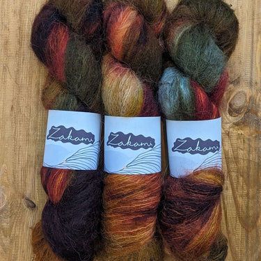 Zakami | Brushed Suri Alpaca | 100% Brushed Suri Alpaca | Fingering Yarn, Colour: Silent Serenade, Dreamy 100% Brushed Suri Alpaca is incredibly soft and light in a very different way to Silk Mohair. It can absolutely be used on it's own as a fingering we