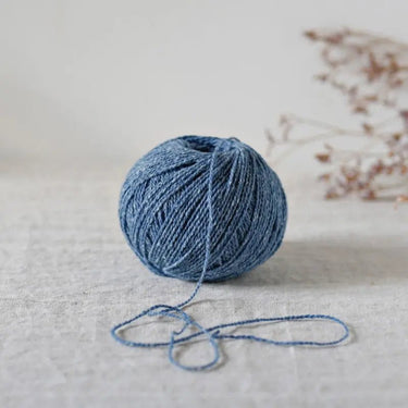 De Rerum Natura | Candide Yarn | Light Wool-Cotton Blend, Colour: Grand Bleu, De Rerum Natura Candide is a soft wool-cotton blend yarn, perfect for spring knits. Naturally dyed, eco-friendly, and ideal for textured stitches. Shop now!, Knit With Me