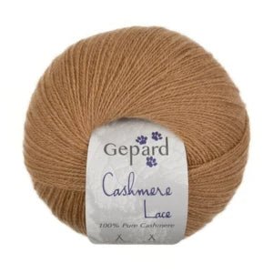 Cashmere Lace by Gepard | 100% luxurious cashmere in 116 Camel option at Knit With Me yarn shop