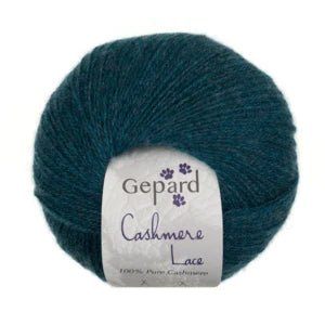 Cashmere Lace by Gepard | 100% luxurious cashmere in 758 Teal option at Knit With Me yarn shop