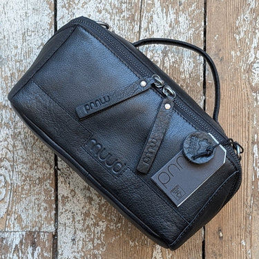 Cleo Project Bag | muud premier knitting accessories in Black option at Knit With Me yarn shop