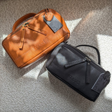 Cleo Project Bag | muud premier knitting accessories in Black option at Knit With Me yarn shop