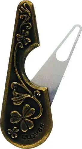 Clover Antique Yarn Threader | Easy Yarn Needle Threading, , Save time and frustration with the Clover Antique Yarn Threader. A compact, foldable tool that’s both practical and beautifully designed., Knit With Me