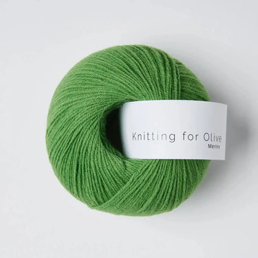 Knitting For Olive | Merino | Fingering Weight, Color: Clover Green, Soft, breathable merino wool yarn for ethical knitwear. Fingering weight, non-mulesed & ideal knitting wool UK for layering & outdoor makes, Knit With Me