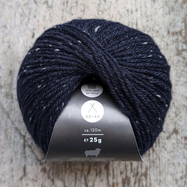 Lamana | Como | Super Fine Merino, Color: 11T Navy Tweed, Lamana Como is ultra-soft merino wool, perfect for double knitting wool (DK wool) projects. This DK yarn offers warmth, lightness, and quality! 25g DK yarn, Knit With Me