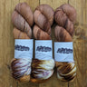 Zakami | Corriedale | Small Batch Yarn, Colour: Akashic Records, Corriedale strikes the perfect balance of hard-wearing and supple. This yarn is perfect for socks and other projects such as hats and jumpers and offers great stitch definition. It works as
