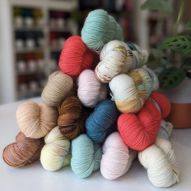 Zakami | Corriedale | Small Batch Yarn, Colour: Whispered Melodies From Ancient Times, Corriedale strikes the perfect balance of hard-wearing and supple. This yarn is perfect for socks and other projects such as hats and jumpers and offers great stitch de