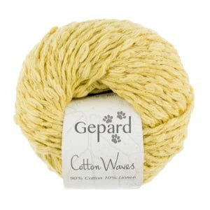 CottonWaves by Gepard in 117 Harvest Gold colour at Knit With Me yarn shop