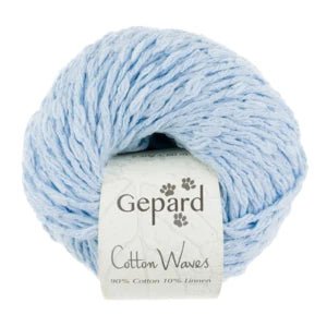 CottonWaves by Gepard in 715 Boat Blue colour at Knit With Me yarn shop
