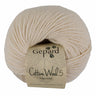 CottonWool 5 Organic cotton and wool yarn by Gepard Garn in 101 Cream