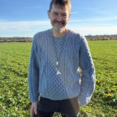 Dagmar Sweater Man | PetiteKnit | Printed Pattern in option at Knit With Me yarn shop