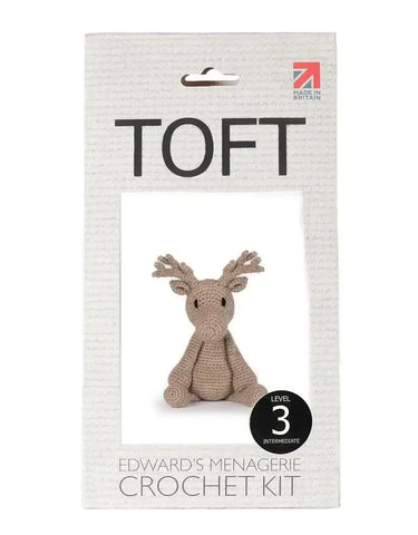 TOFT | Donna the Reindeer Kit | Amigurumi Crochet Toy, , Crochet Donna the Reindeer with this TOFT festive kit! Includes wool, hook & stuffing—ideal UK amigurumi project for confident crocheters., Knit With Me