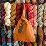 Dzana Project Bag | muud premium knitting accessories in Whiskey option at Knit With Me yarn shop