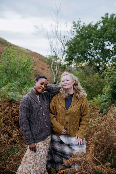 Susan Crawford | Echoes Book | Iconic Knits, , Discover 'Echoes' by Susan Crawford – 24 modern knit patterns inspired by iconic women. A must-have heirloom design book for UK knitters, Knit With Me