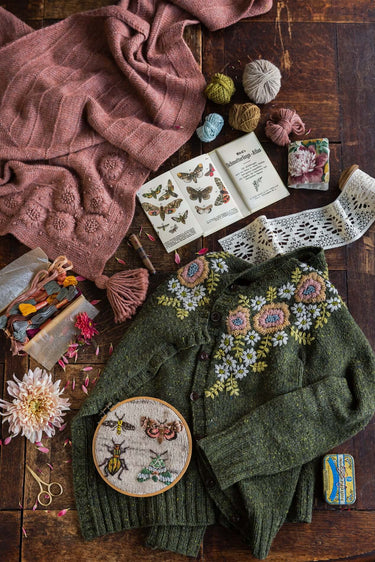 Embroidery on Knits by Judit Gummlich, , Embroidery on Knits is a hardback, 200 page, in-depth guide to contemporary stitching with and on wool, explaining every step of the process — from planning to finished project. It is a source of inspiration and kn