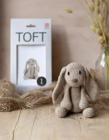 TOFT Emma the Bunny Kit | Beginner Crochet Animal Gift, , Crochet Emma the Bunny with TOFT’s best-selling beginner kit. Includes UK-spun wool, tools & pattern—perfect for gifts or first projects., Knit With Me