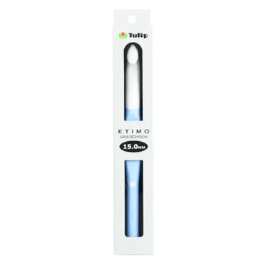 Etimo | Grandhook Crochet Hook | For Chunky Yarn, Size: 15mm, Etimo Grandhook glides through thick yarn with ease. Smooth grip fits all styles—perfect UK crochet tool for chunky yarn & long sessions, Knit With Me