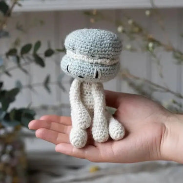 TOFT Macarons Crochet Kit | Gourmet Amigurumi in a Tin, , Crochet two macarons or one cute dessert character with TOFT’s gourmet kit. Includes DK yarn, tools & a keepsake tin—perfect gift idea!, Knit With Me