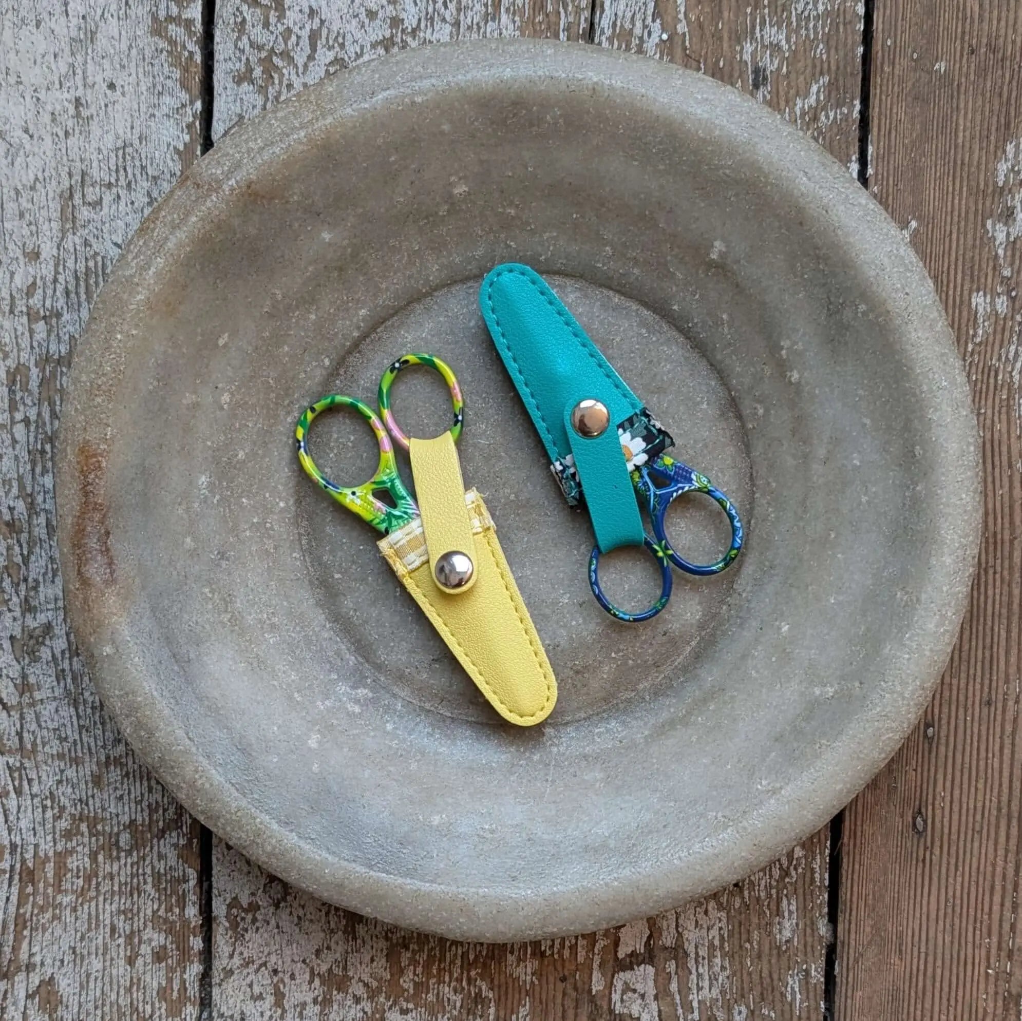Colourful Scissors with Sheaths by Fox & Pine