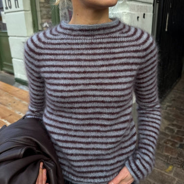 Frankie Blouse | PetiteKnit | Printed Pattern in option at Knit With Me yarn shop